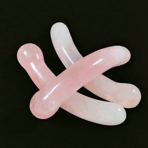 Yüksek kalite doğal gül kuvars şifa masaj değnekleri kristal yapay penis kadınlar için - Product Image 2