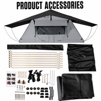 ENJOIN Gran Venta Tienda de Techo de Lona Blanda con Anexo para Coche 4x4, Partes de Tienda de Techo de Lona Blanda, Totalmente Impermeable, Personalización de Muestra