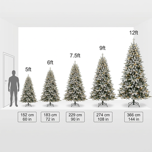 <span class=keywords><strong>Sapin</strong></span> de Noël Artificiel Pré-éclairé de Qualité Commerciale, Technologie LED à Montage Rapide, Décoration de Luxe pour Hôtels <span class=keywords><strong>et</strong></span> Centres Commerciaux - Product Image 1