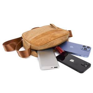 Sac à bandoulière pour homme de haute qualité, sacs à bandoulière souples pour les affaires, les loisirs, les voyages en plein air - Product Image 6