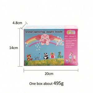 Kids Educational DIY <b>Clay</b> PVA Plastic Bead Kit with 24/36 Colors Water Fuse <b>Set</b> Magi Beads Pegboard for Children's Slime - Product Image 1