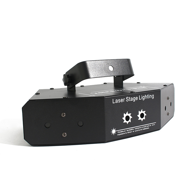 6 Lens RGB Scan Laser DMX LED Scanning Stage Lighting Colorful Spot Effect Scanner Disco Dj Party Lights Sector Laser Projector