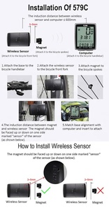 Hoge Kwaliteit Panoramische Weergavemodus Slimme Achtergrondverlichting Draadloze Fietscomputer - Product Image 5