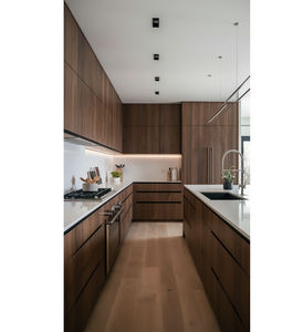 特注黒クルミ無垢材両開き漆仕上げサイドボード クラシックキャビネットデザイン ヴィラプロジェクトソリューション向け - Product Image 3