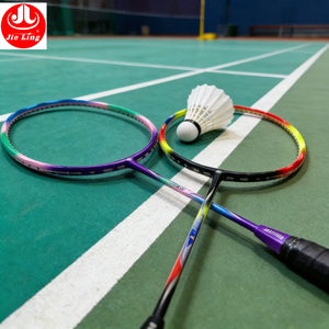 <span class=keywords><strong>Raquette</strong></span> de <span class=keywords><strong>badminton</strong></span> professionnelle entièrement en carbone 75-80g |   Cordes de <span class=keywords><strong>badminton</strong></span> Wave Head Rainbow Color 28 Lbs, haute résistance, 0,6 mm, dureté moyenne - Product Image 1