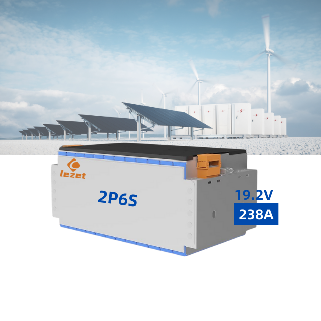 Lezet 2P6S 19.2V 238Ah 3.2V LFP LiFePO4 Semi-solid State Battery Pack Module EV Truck Power Supply 4000 Cycles OEM ODM Support