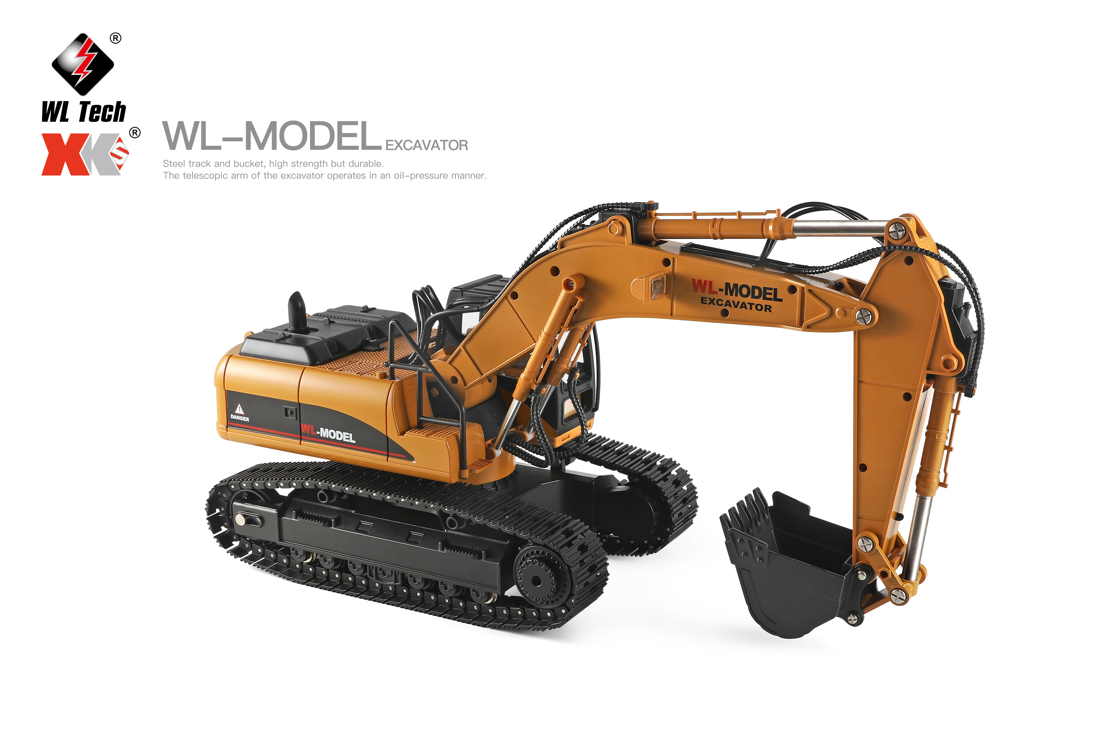 WL Toys 16800 2.4 G 1:16 RC Electric Simulation Excavator Model