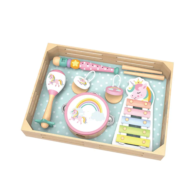 Holzspielzeug Baby-Musikinstrument-Set Kinder Lernzeuge 2024 Neu-Angebot Schlussverkauf Kinder Musikspielzeug Holzspielzeug Alter 18+