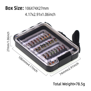 36 stuks/doos Vliegvisvliegen Set Handgemaakte Vliegvisuitrusting Met Droge/Natte Vliegen Vliegassortiment Forel Baars Grijze Forel Panfish Vissen - Product Image 4