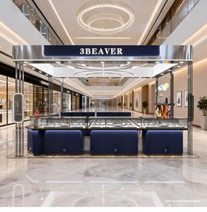 Kiosco de Joyería con Decoración de Tienda, Vitrina con Luces, Exhibidor de Joyería para Tienda Minorista, Vitrina de Vidrio - Product Image 5