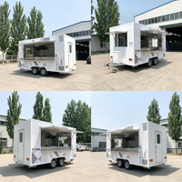 Fourgonnette de restauration mobile personnalisée, entièrement équipée, de luxe, pour pizza, barbecue, hot-dogs, frites, glaces, en acier inoxydable