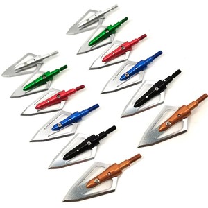 Đầu mũi tên thép không gỉ 2 lưỡi, <span class=keywords><strong>100</strong></span> <span class=keywords><strong>Grain</strong></span>, dành cho cung hợp chất, săn bắn, phụ kiện tự chế - Product Image 5