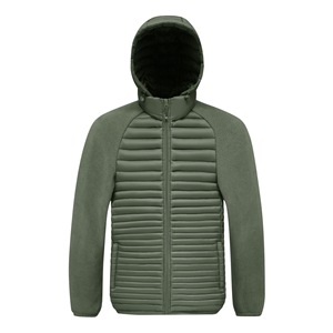 Chaqueta de trabajo OEM de algodón acanalado, cálida, con forro polar engrosado y anti-bolitas, uniforme esencial, calidad mayorista para deportes - Product Image 3