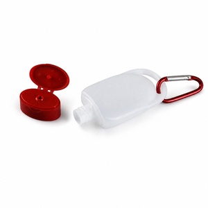 Bouteille plate <span class=keywords><strong>de</strong></span> 30 ml pour désinfectant pour les mains avec mousqueton, flacon souple en PE anti-fuite pour alcool, crème solaire, voyage en extérieur - Product Image 2