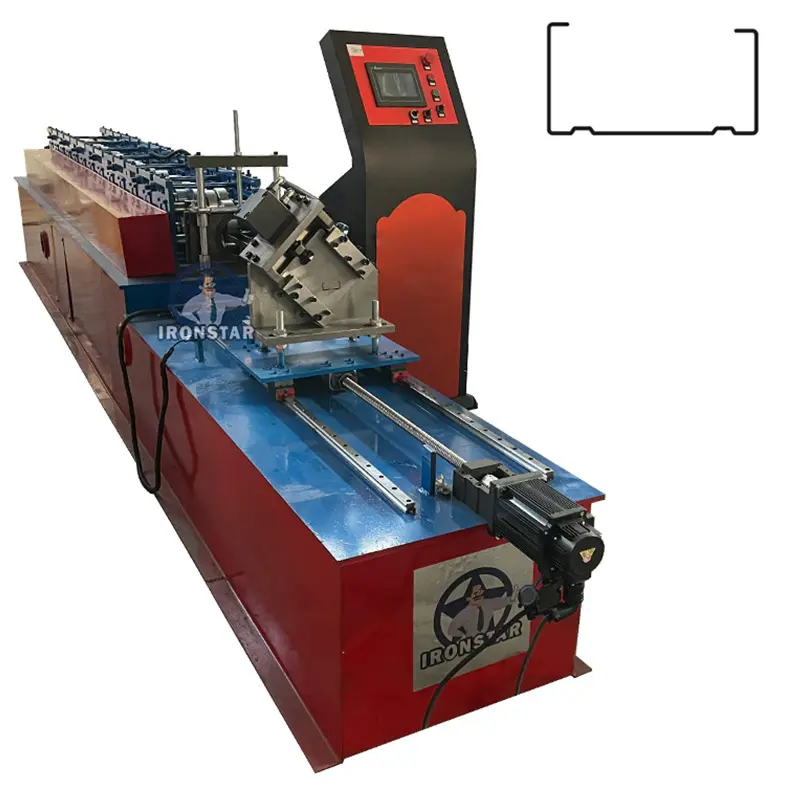 Máquina formadora de rollos de quilla ligera con perfil de braguero galvanizado automáticamente