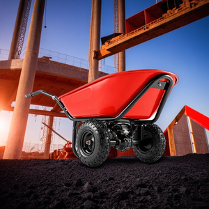 Heavy Duty 260kg Electric Dumper Metal Power Wheel Barrow para una fácil plantación y transporte de jardín - Product Image 1