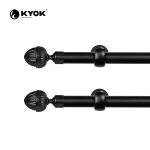 KYOK Modern Spherical Curtain Rod Finials in White and Black for Home Decoration - Product Image 3