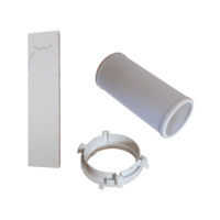 Kit de ventilation de fenêtre portable commercial en gros pour climatiseur, adaptateur de tuyau d'évacuation de 5,9 pouces, joint de fenêtre coulissante réglable en PVC/caoutchouc pour la maison