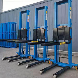 सेमी-इलेक्ट्रिक पैलेट लिफ्ट स्टेकर इलेक्ट्रिक स्टेकर सेल्फ लोडिंग स्टेकर चालित वाहन फोर्कलिफ्ट - Product Image 1