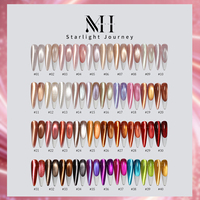 Gel Polish pour Ongles Effet Œil de Chat 4D Galaxy Brillant Scintillant, Couleurs Pastel Printanières, Sans HEMA, Non Toxique, Nouvelle Collection OEM