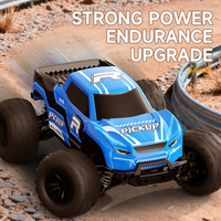 Camion monstre RC électrique 4x4 1:10 prêt à l'emploi avec télécommande, câble USB, utilisation intérieure-extérieure, adapté aux débutants