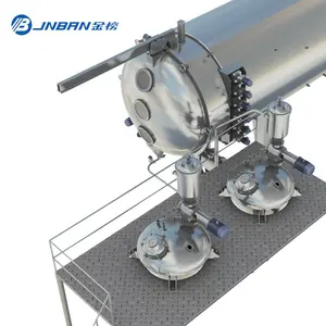 JNBAN औद्योगिक स्वत: निरंतर कन्वेयर कम तापमान वैक्यूम नारियल चीनी बेल्ट ड्रायर