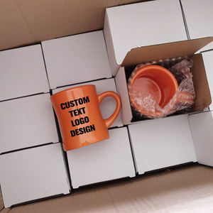 Meilleur prix pour tasse à café en céramique marron en forme de cloche, imprimée à l'aquarelle, personnalisée, de style américain - Product Image 6