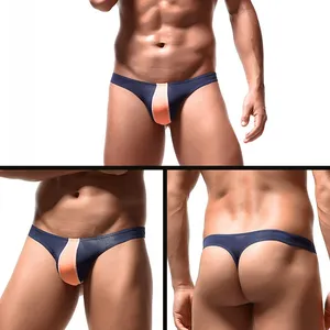 Maxesc OEM ODM Wholesale Custom Men Sexy 18 High-rise Breathable Mesh Printed Thong Underwear