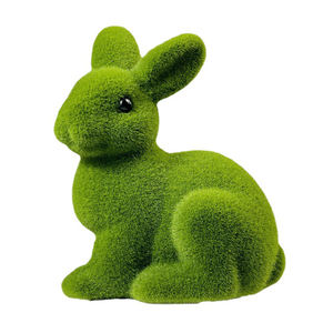 Özel Logo ev ofis dekor el yapımı çim saha suni çim paskalya tavşanı <span class=keywords><strong>Moss</strong></span> tavşan - Product Image 6