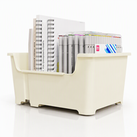 Organizador de Escritorio Ajustable en Ancho para Estantes de Estudio, Contenedor Expandible para Libros con Ruedas, Archivador de Oficina