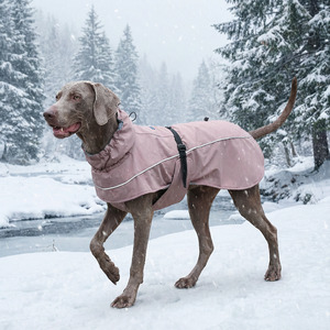 थोक कस्टम लोगो पर्यावरण अनुकूल कपास सर्दियों के कपड़े कुत्ते कोट - Product Image 5