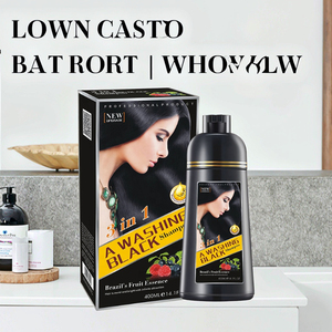 OEM premium colore dei <span class=keywords><strong>capelli</strong></span> liquido shampoo naturale tintura dei <span class=keywords><strong>capelli</strong></span> neri <span class=keywords><strong>per</strong></span> gli uomini delle donne - Product Image 2