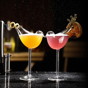 Copa de Cóctel de Vidrio de Borosilicato de 150 ml, Estilo Vintage, con Forma de Pájaro, Copa de Martini de Cristal con Tallo, Hecha a Mano, Moderna, para Fiestas - Product Image 3