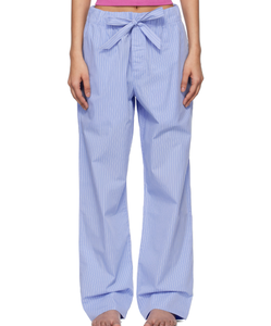 <span class=keywords><strong>Pantaloni</strong></span> a gamba dritta da <span class=keywords><strong>donna</strong></span> stampati <span class=keywords><strong>con</strong></span> Logo personalizzato <span class=keywords><strong>con</strong></span> cintura elastica e fiocco a righe a contrasto di colore ODM fornitura - Product Image 6