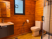 Vente rapide : Nouvelle conception de grande villa moderne, écologique, étanche, préfabriquée en bois, style russe, avec abri de voiture rapide, 203 m², garantie 5 ans