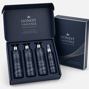 Caja de Envío Corrugada Reciclable de Lujo Honest Vantage 2026 con Logotipo Personalizado para Kit de Champú y Acondicionador, Limpiador y Suero para Ojos - Product Image 5