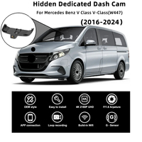 4K Dash Cam Avant et Arrière WiFi Car Dual Dashcam Plug Play Compatible avec Mercedes Benz V-class W447 V200 V220 V250 V260 V300