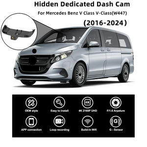 Cámara de salpicadero 4K, cámara de salpicadero dual para coche con WiFi, compatible con <span class=keywords><strong>Mercedes</strong></span> Benz v-class W447 V200 V220 V250 V260 V300 - Product Image 2