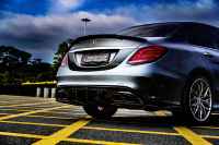 Aileron arrière électrique en Fiber de carbone sèche réelle de Style chaud aileron de coffre universel pour voitures pour BENZ AMG C43 W205