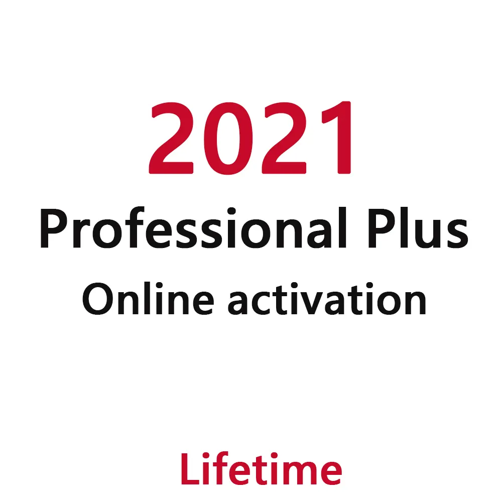 2021 clé de licence professionnelle Plus 100% activation en ligne 2021 clé numérique Pro Plus vente au détail 1PC envoyé par Ali Chat Page