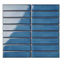 Carreaux de mosaïque en céramique modernes minimalistes de style nordique, longs et en forme de bande, pour la décoration murale de la salle de bain, des toilettes, de la cuisine, du café, du bar, imperméables