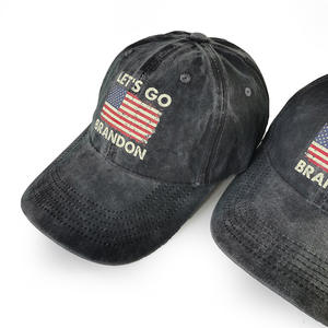 Casquette de baseball unisexe LET`S GO BRANDON en PVC délavé, style vintage, casquette de <span class=keywords><strong>papa</strong></span>, casquette électorale américaine, 6 panneaux, motif à pois, nouveau modèle - Product Image 5