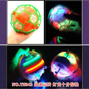 Dancing Soccer Ball Flashing Bouncy Ball With <b>Lights</b> Rainbow Glow Plastic Toy For Children NO.T550 Diameter 105mm - Product Image 4