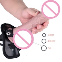 Dildos Realistas JT de Silicona con Ventosa, Juguetes Sexuales Anales, con Correa y sin Correa, Transparentes, Rosados, Juguetes Sexuales para Adultos para Lesbianas