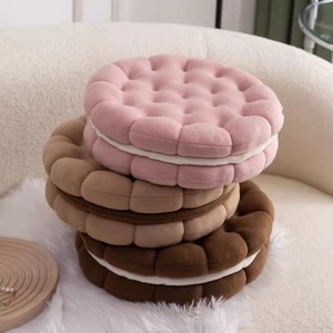 Cojín de Sofá Creativo y Bonito con Forma de Sándwich Estilo Nórdico, Relleno de Algodón PP, Personalizable para Estudiantes - Product Image 1