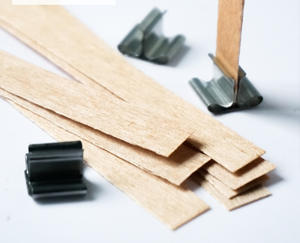 Accessoires pour bougies Mèches pour bougies de soja Offre Spéciale en vrac Mèche <span class=keywords><strong>plate</strong></span> en <span class=keywords><strong>bois</strong></span> parfumée pour la fabrication de bougies - Product Image 2