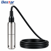 Transmetteur de niveau d'eau submersible en acier inoxydable, sortie 4-20 mA, 0-10 V, portée 5 m-100 m, capteur de niveau de liquide RS485 pour eau douce