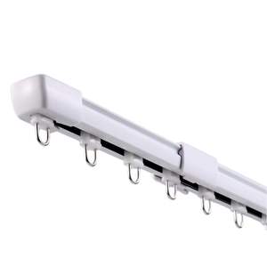 Современный алюминиевый раздвижной карниз для штор, настенно-потолочный, белый, 1.5м, 2м, 3м, 4м - Product Image 1