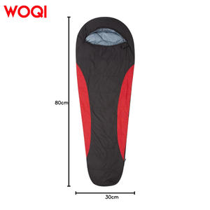 Sac de couchage Woqi Mummy 3 saisons, nylon respirant, noir, adulte, camping en plein air, compression et rangement inclus - Product Image 2
