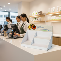 Présentoir de comptoir en carton personnalisé pour table, comptoir de vente au détail, présentoir PDQ